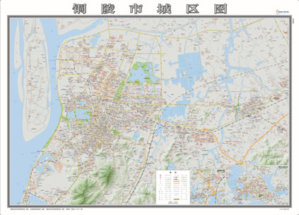 銅陵市城區(qū)圖